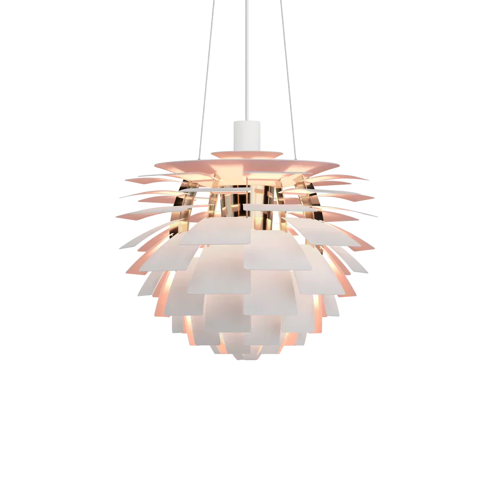 PH Artichoke Anniversary Ø48 Matt Vit / Pale Rose – Visningsmodell (begränsat antal)