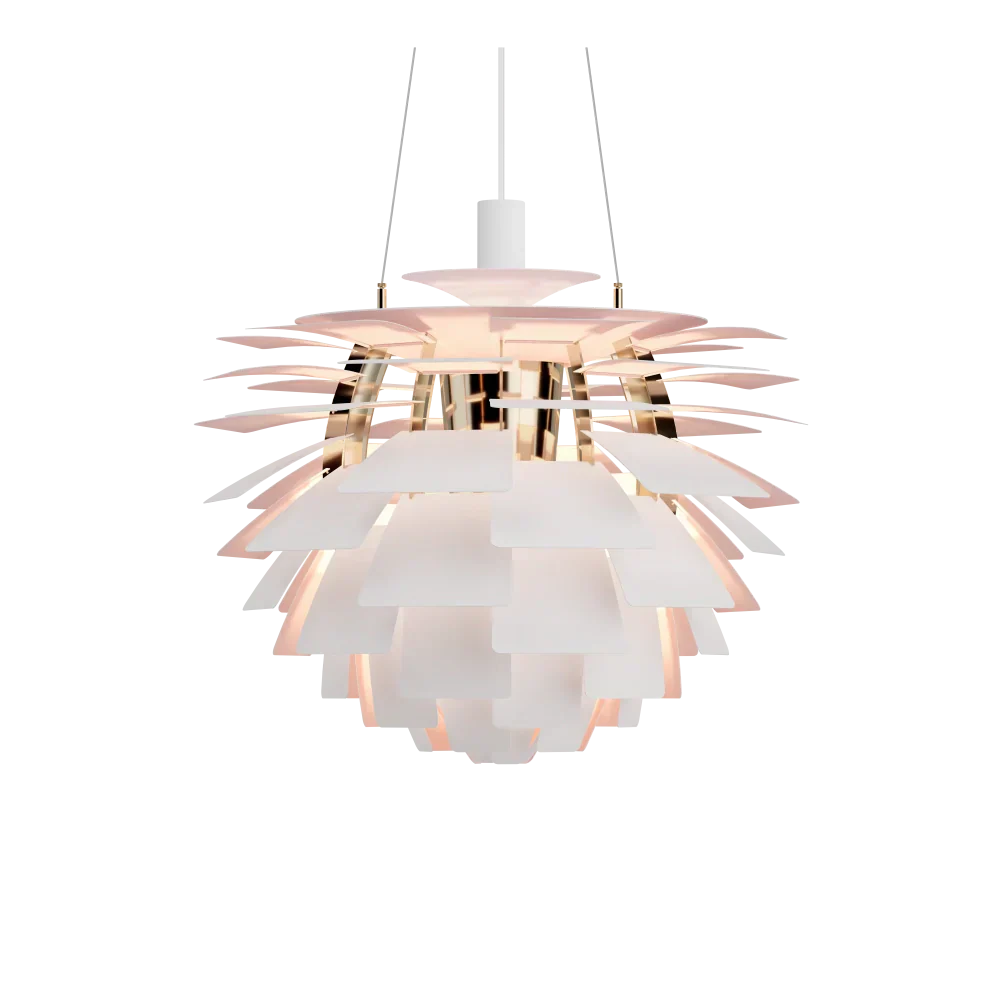 PH Artichoke Anniversary Ø60 Matt Vit / Pale Rose – Visningsmodell (begränsat antal)