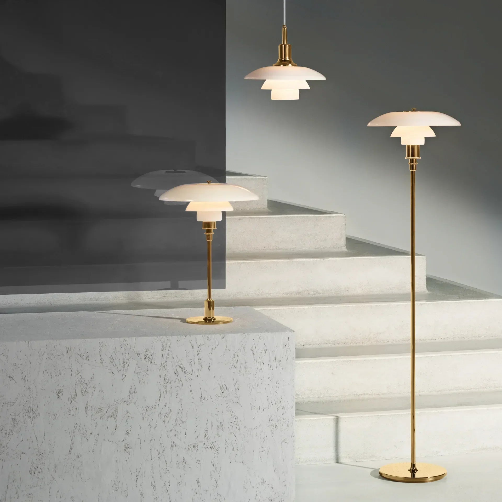 Louis Poulsen PH 3/2 Golvlampa Mässing – Visningsmodell