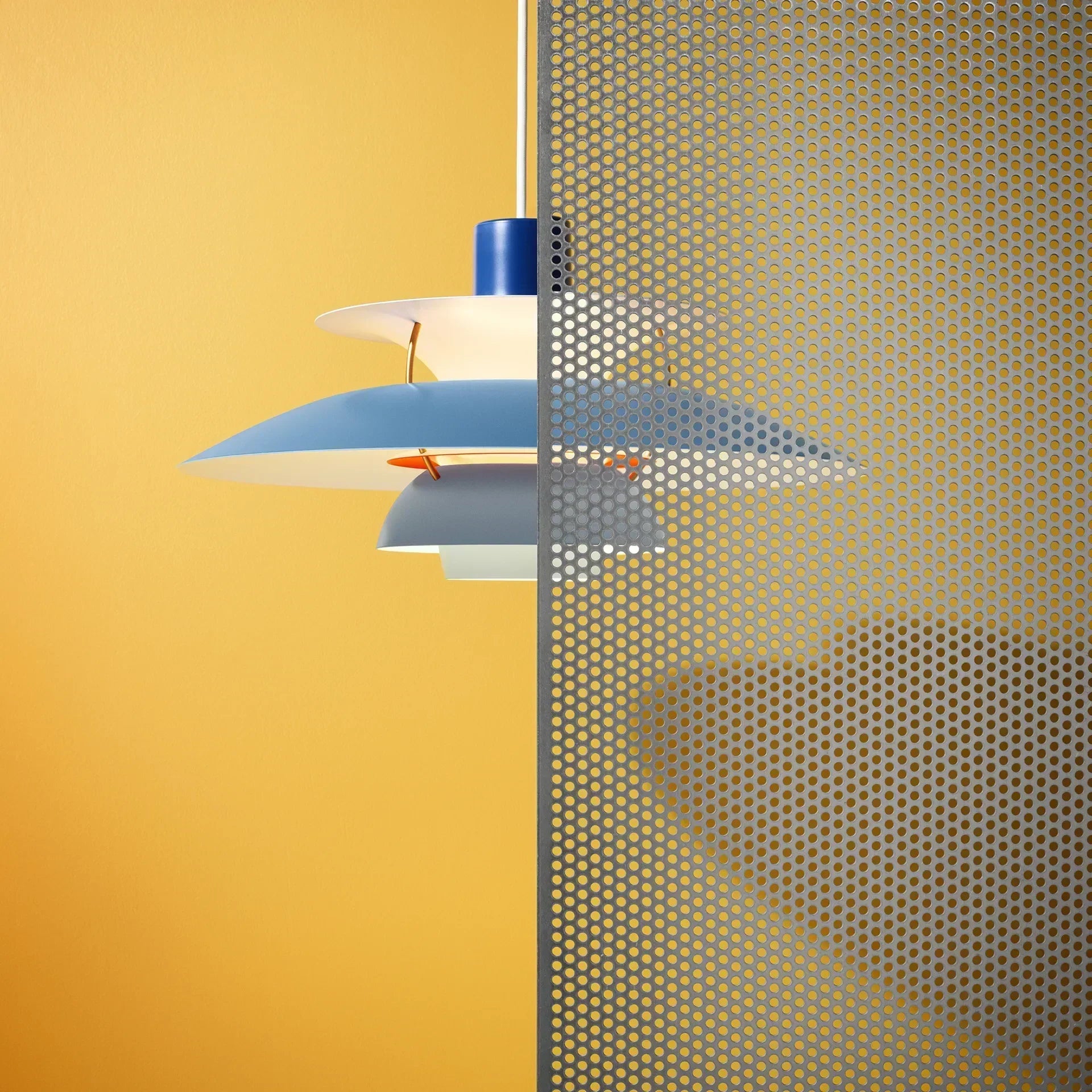 Louis Poulsen PH 5 Mini Pendel Blå – Visningsmodell