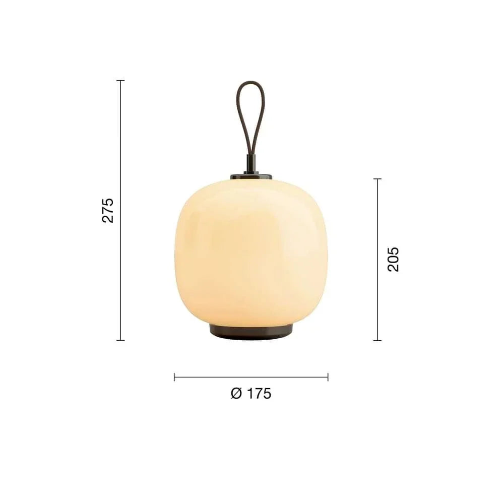 Louis Poulsen VL45 Radiohus Portable Bordlampa Ø17,5 cm – Mässing / Glossy Pale Yellow