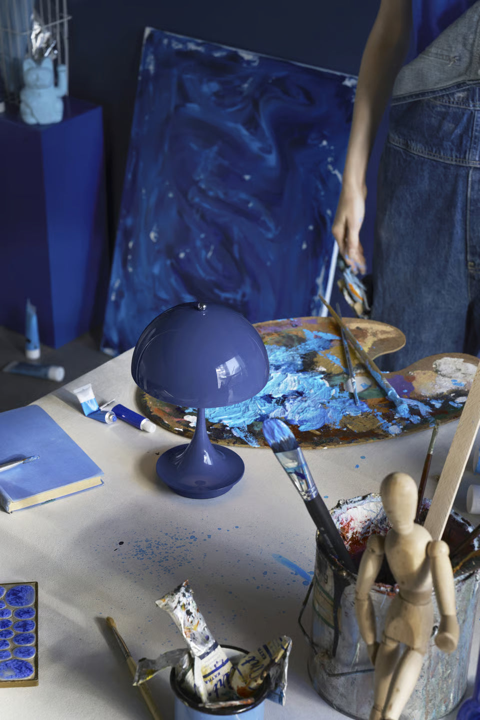 Louis Poulsen Panthella 160 Portable Blå – Visningsmodell