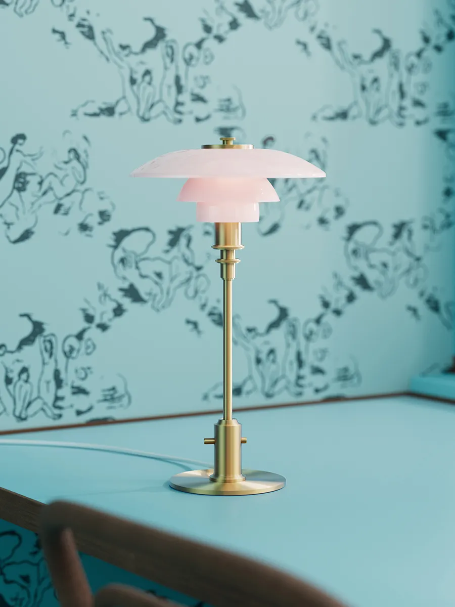 PH 2/1 Pale Rose Bordlampa