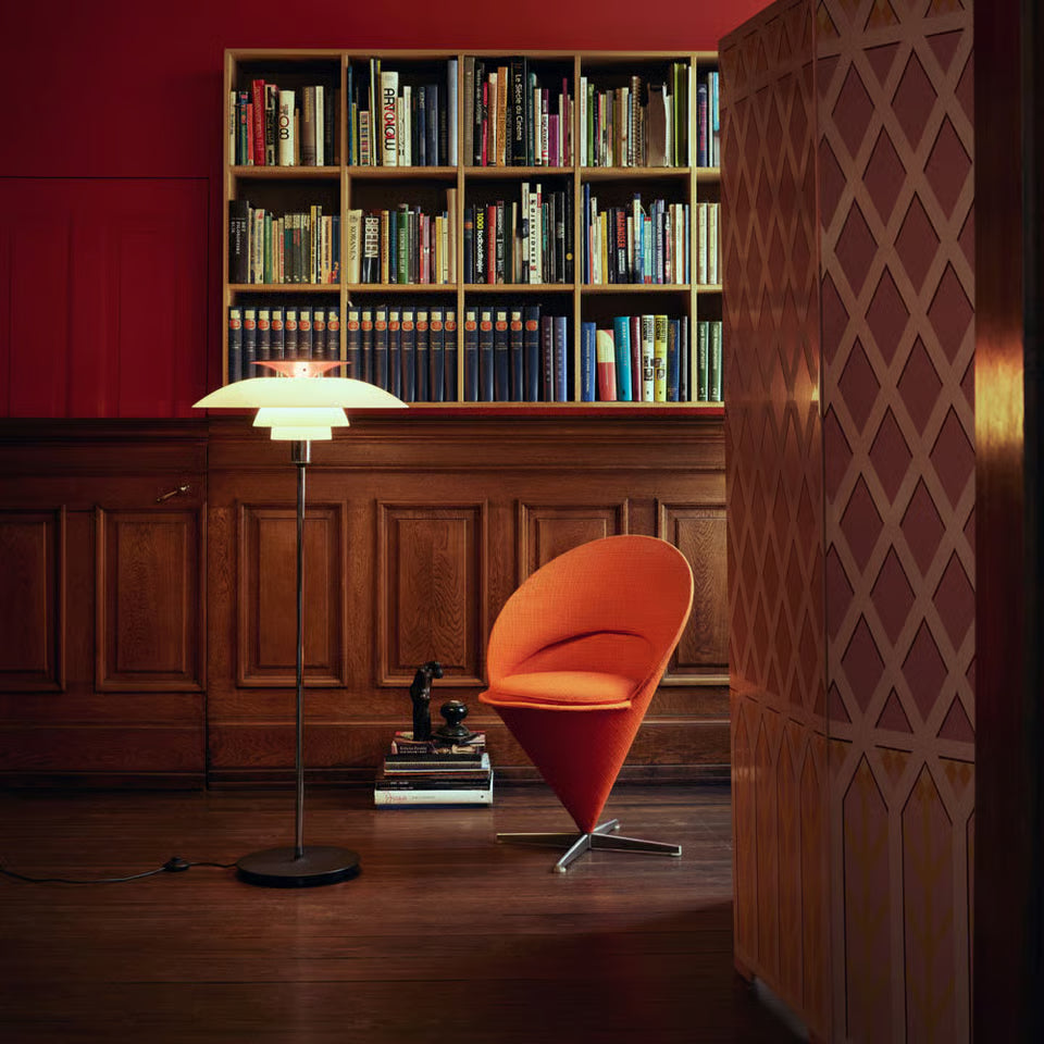 Louis Poulsen PH 80 Golvlampa Svart/Röd – Visningsmodell